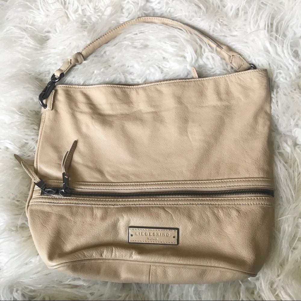 Liebeskind Berlin tan leather shoulder‎ bag